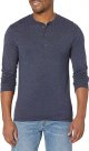 Men's Long Sleeve Cotton Henley Tees